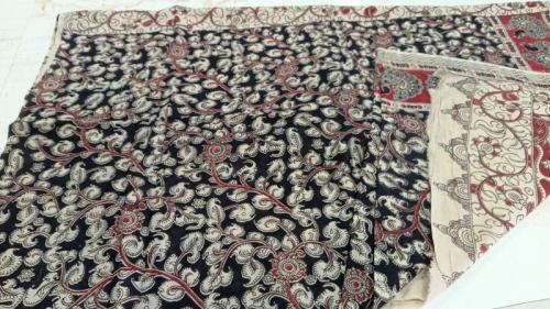KALAMKARI PRINTED COTTON SAREE